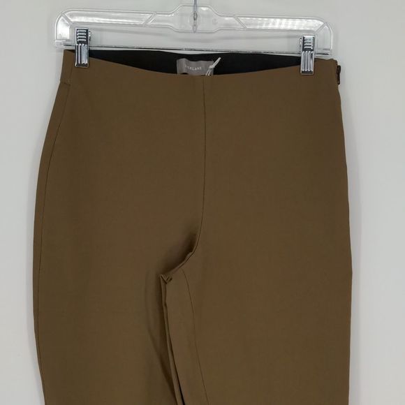 Everlane Women's The Kick Crop Work Pant Size 4 Olive Green Side Zip Bootcut - Picture 5 of 15